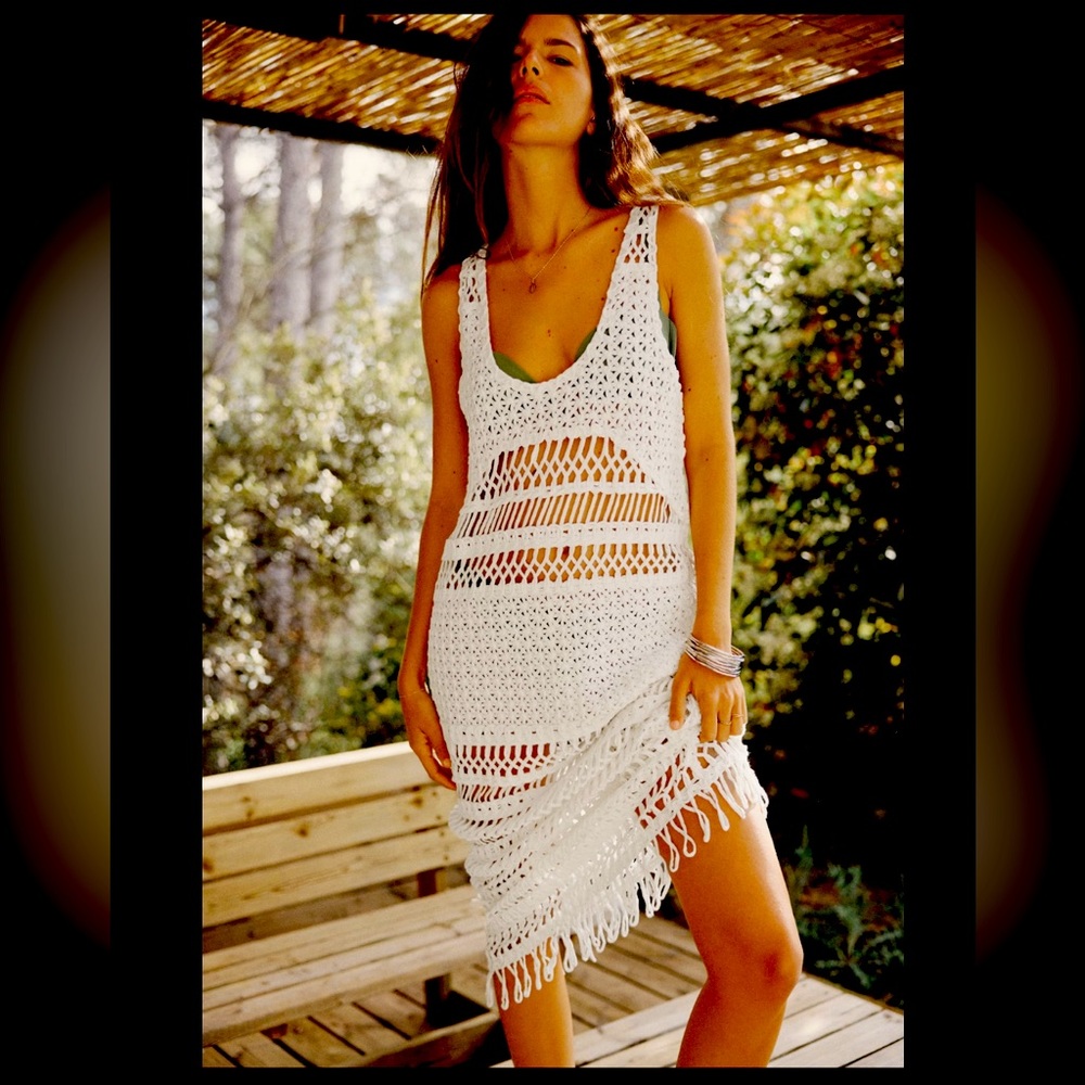 ZARA CROCHET MIDI DRESS